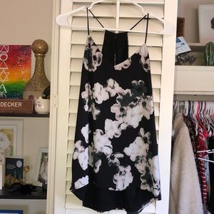 Express floral and black blouse cami reversible.